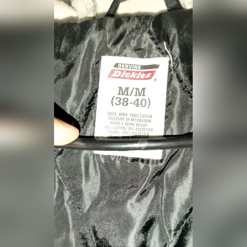 Men's Medium Black Dickies Zip Up Jacket